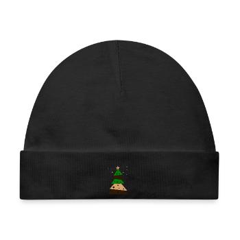 Tannenbaum - Baby Premium Organic Mütze - Schwarz - Vorne