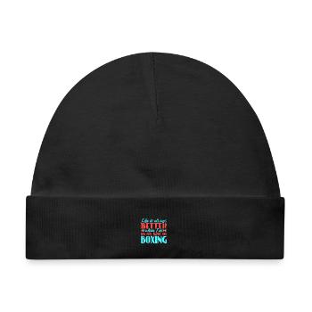 Boxing - Baby Premium Organic Mütze - Schwarz - Vorne