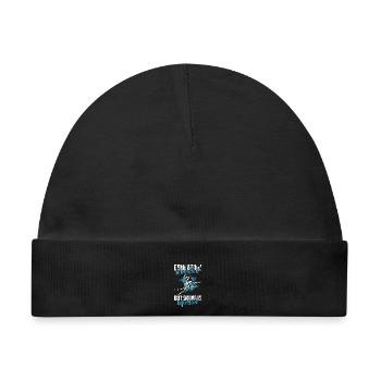 Ski - Baby Premium Organic Mütze - Schwarz - Vorne