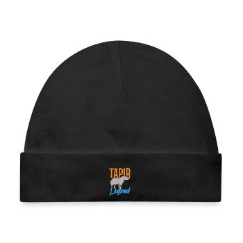 Tapir-Legende Wildtier Tierpfleger Tapirrific - Baby Premium Organic Mütze - Schwarz - Vorne
