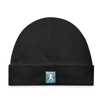 Klettern Bouldern Bergsteiger Boulder - Baby Premium Organic Mütze - Schwarz - Vorne
