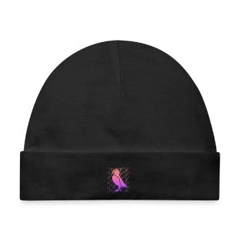 Papageitaucher Mädchen Puffins Damen Puffin - Baby Premium Organic Mütze - Schwarz - Vorne