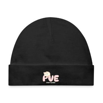 PVE Cozy Gaming Schlafkatze - Baby Premium Organic Mütze - Schwarz - Vorne