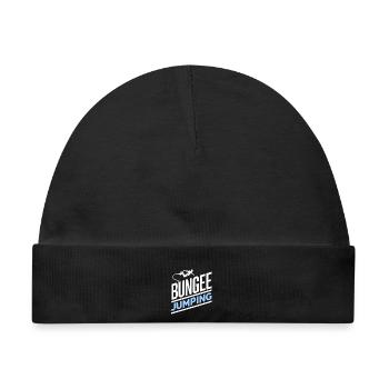  Bungee Jumper Geschenkidee, Bungy Jumps, Bungee - Baby Premium Organic Mütze - Schwarz - Vorne