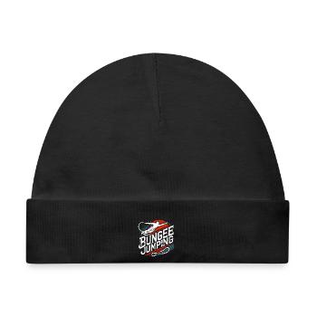  Bungee Jumper Geschenkidee, Bungy Jumps, Bungee - Baby Premium Organic Mütze - Schwarz - Vorne