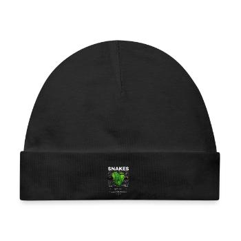 Smaragdbaum-Boa-Schlangenhüter Reptilienhüter - Baby Premium Organic Mütze - Schwarz - Vorne