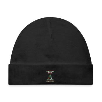 Official Ugly Sweater - Weihnachtspullover - Baby Premium Organic Mütze - Schwarz - Vorne