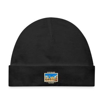 Deutschland Augsburg Vintage Reisemarke - Baby Premium Organic Mütze - Schwarz - Vorne