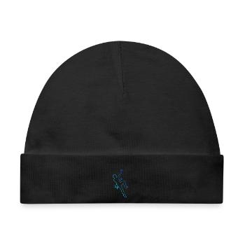 Geschenkidee für einen Boulderer mit Sportklettern - Baby Premium Organic Mütze - Schwarz - Vorne