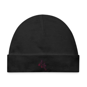 Die Bergsportlerinnen und Climbing passen zusammen - Baby Premium Organic Mütze - Schwarz - Vorne