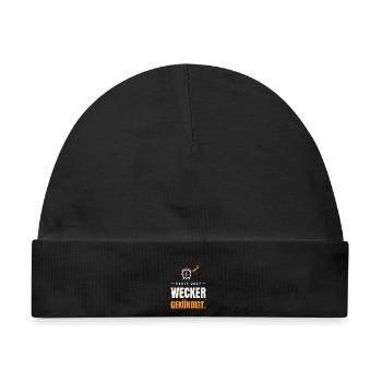 Rente 2027 Wecker - Baby Premium Organic Mütze - Schwarz - Vorne
