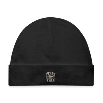 Texas Y'all Vintage State Emblem - Baby Premium Organic Mütze - Schwarz - Vorne
