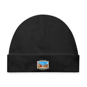 Deutschland Freiburg im Breisgau Vintage Reisemark - Baby Premium Organic Mütze - Schwarz - Vorne