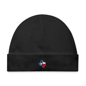 Texas Spray Flag Splash - Baby Premium Organic Mütze - Schwarz - Vorne