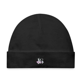 16. Geburtstag Geburtstagsglanz Diamantband Ribbon - Baby Premium Organic Mütze - Schwarz - Vorne