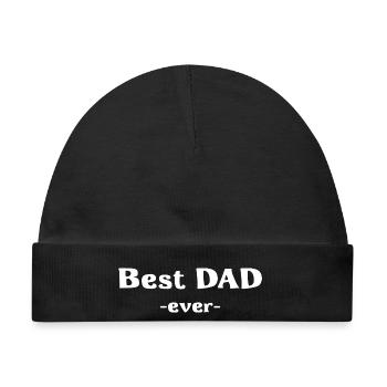 Bester Papa - Best Dad - Baby Premium Organic Mütze - Schwarz - Vorne