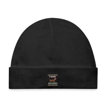 Frohe Dackelnachten - Baby Premium Organic Mütze - Schwarz - Vorne