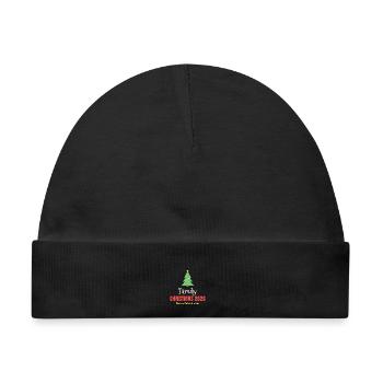 Familienweihnachten 2026 - Baby Premium Organic Mütze - Schwarz - Vorne
