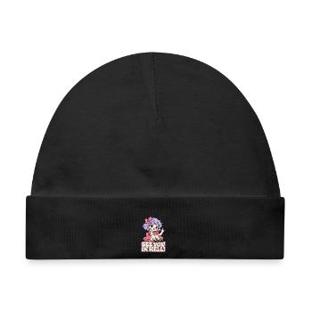 See You in Hell – Kawaii Mittelfinger - Baby Premium Organic Mütze - Schwarz - Vorne