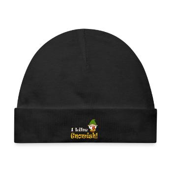 I Like Gnomish Funny Gardening - Baby Premium Organic Mütze - Schwarz - Vorne