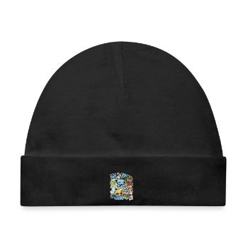 Finnland Reisesticker - Baby Premium Organic Mütze - Schwarz - Vorne