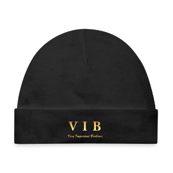 Very Important Berliner Logo VIB - Baby Premium Organic Mütze - Schwarz - Vorne