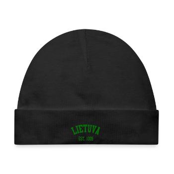 Lietuva Vintage Est.1009 - Baby Premium Organic Mütze - Schwarz - Vorne