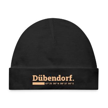 Dübendorf Zürich Koordinaten - Baby Premium Organic Mütze - Schwarz - Vorne