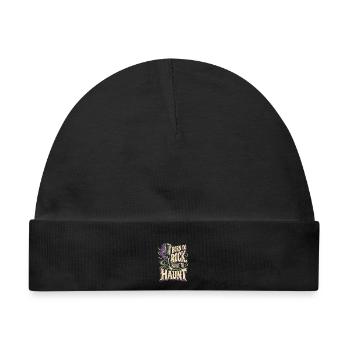 Psychobilly Punkrock Born To Rock Built To Haunt - Baby Premium Organic Mütze - Schwarz - Vorne