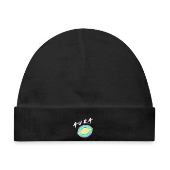 Aura - Regenbogen Aura  - Baby Premium Organic Mütze - Schwarz - Vorne