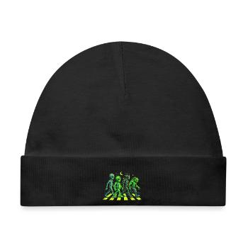 Alien Gang Neon Retro Science Fiction - Baby Premium Organic Mütze - Schwarz - Vorne
