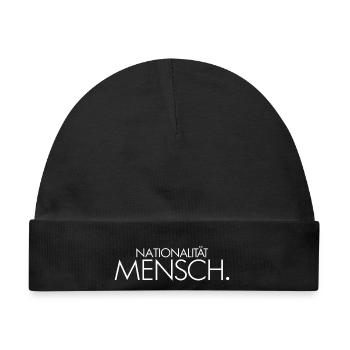 Mach Mensch Grunge Typo - Baby Premium Organic Mütze - Schwarz - Vorne