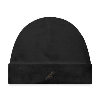 Gitarren-Griffbrett Handlinien-Kunst-Musiker-Tee - Baby Premium Organic Mütze - Schwarz - Vorne