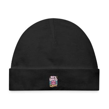 90er Jahre Disco Queen Retro Dance Party Nostalgie - Baby Premium Organic Mütze - Schwarz - Vorne
