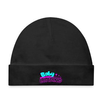 Baby Loading Neon Logo - Baby Premium Organic Mütze - Schwarz - Vorne