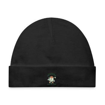 Golf-Papa-Sohn-Duo - Baby Premium Organic Mütze - Schwarz - Vorne
