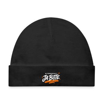 Atomkraft Ja bitte Spruch Kernkraft Shirt - Baby Premium Organic Mütze - Schwarz - Vorne