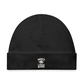 Papas Caddy Buddy - Baby Premium Organic Mütze - Schwarz - Vorne