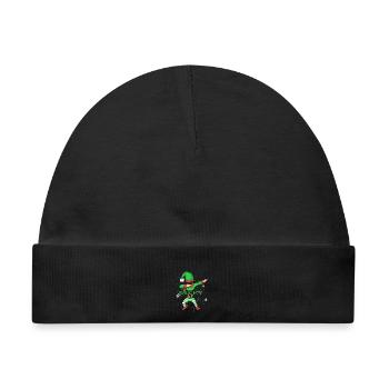 Freche Elfenfamilie Passendes Weihnachtshemd - Baby Premium Organic Mütze - Schwarz - Vorne