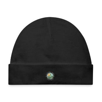 Vintage Berge Abenteuer Spruch Retro Explore More  - Baby Premium Organic Mütze - Schwarz - Vorne