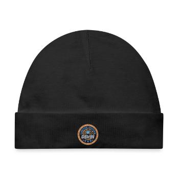 Geschenk für Devin - Baby Premium Organic Mütze - Schwarz - Vorne