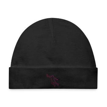 Geschenkidee für einen Faustball-Fan mit Teamspiel - Baby Premium Organic Mütze - Schwarz - Vorne