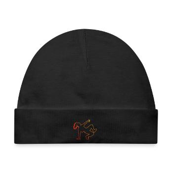 Geschenkidee für die Breakdancerin mit Streetdance - Baby Premium Organic Mütze - Schwarz - Vorne