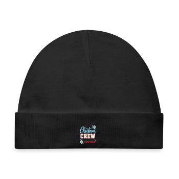 Christmas Crew – Gemeinsame Weihnachtserinnerungen - Baby Premium Organic Mütze - Schwarz - Vorne