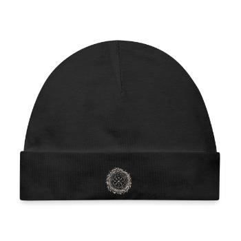 Jörmungandr mit Vegvisir im Runenring - Baby Premium Organic Mütze - Schwarz - Vorne