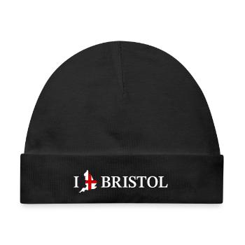 I love Bristol England - Baby Premium Organic Mütze - Schwarz - Vorne