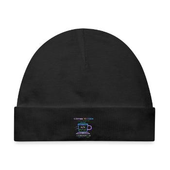 Coffee to Code Converter - Baby Premium Organic Mütze - Schwarz - Vorne