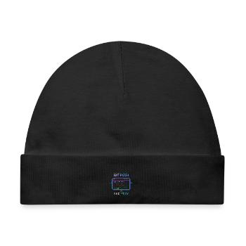 Git Push – Force and Pray - Baby Premium Organic Mütze - Schwarz - Vorne
