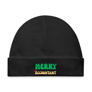 Frohe Buchhalter-Weihnachtspullover CPA-Bürogeschenk - Baby Premium Organic Mütze - Schwarz - Vorne