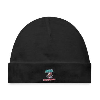 Hobby Horsing Steckenpferd Springen - Baby Premium Organic Mütze - Schwarz - Vorne